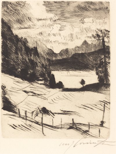 Der Walchensee (The Walchensee) av Lovis Corinth