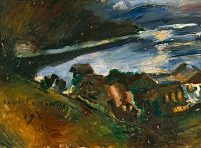 Walchensee i månsken av Lovis Corinth