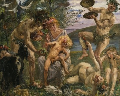 Zeus barndom. 1905-1906 av Lovis Corinth