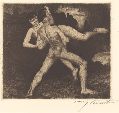 Kidnappningsbortförande, 1894. av Lovis Corinth