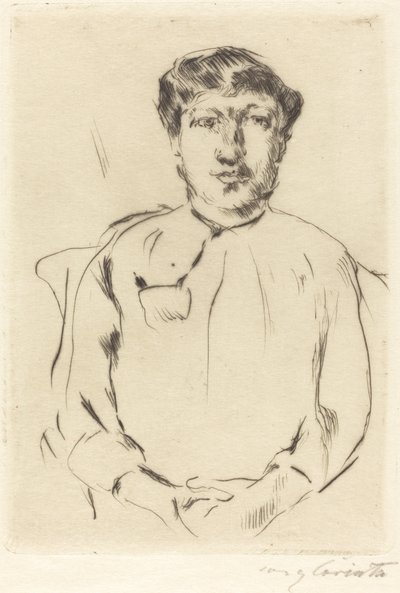 Frauenbildnis (porträtt av en kvinna) av Lovis Corinth