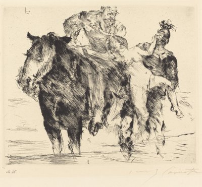 kvinna rånare (våldtäkt) av Lovis Corinth