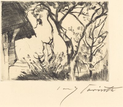 Hausecke (hörnet av ett hus) av Lovis Corinth