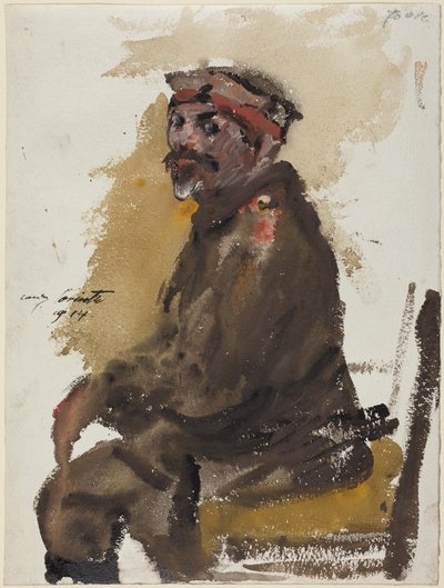 Hermann Struck i uniform av Lovis Corinth