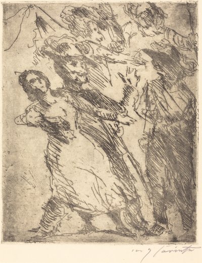Kavaljerer med en kvinna av Lovis Corinth
