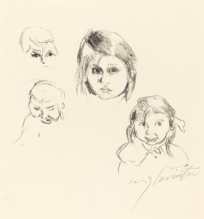 Kinderköpfe barnchefer, 1914. av Lovis Corinth
