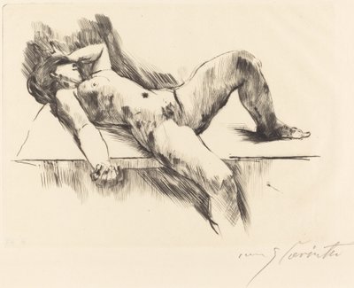 Liggande kvinna naken III, 1913. av Lovis Corinth