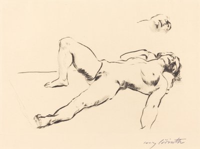 Liggande kvinna naken II av Lovis Corinth