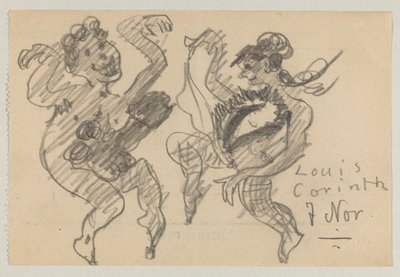 Lovis Corinth och Carl Strathmann av Lovis Corinth