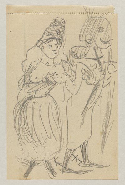 Lovis Corinth och Carl Strathmann av Lovis Corinth