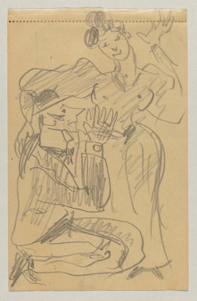 Lovis Corinth och Carl Strathmann av Lovis Corinth
