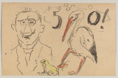 Lovis Corinth till Carl Strathmann: vykort, poststämplat 11 september 1916 av Lovis Corinth