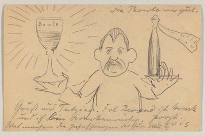 Lovis Corinth から Carl Strathmann へ: はがき、1902 年 9 月 22 日の消印スウェーデン語 av Lovis Corinth