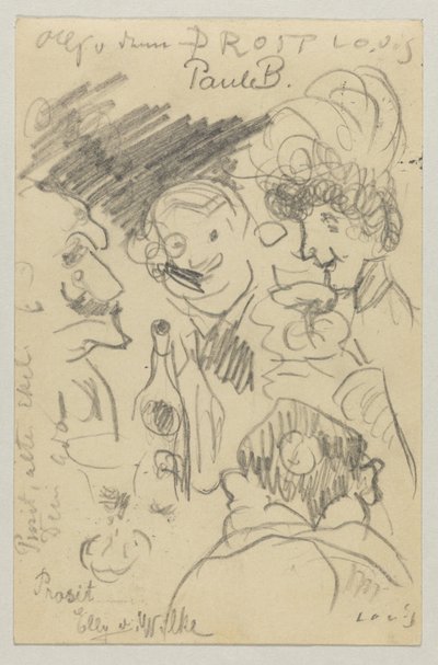 Lovis Corinth till Carl Strathmann: vykort, poststämplat 23 september 1905 av Lovis Corinth