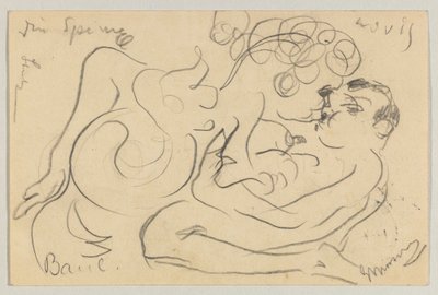 Lovis Corinth till Carl Strathmann: vykort, poststämplat 25 mars 1908 av Lovis Corinth