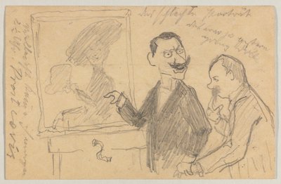 Lovis Corinth till Carl Strathmann: vykort, poststämplat 27 maj 1901 av Lovis Corinth