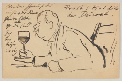 Lovis Corinth till Carl Strathmann: vykort, poststämplat 2 september 1902 av Lovis Corinth