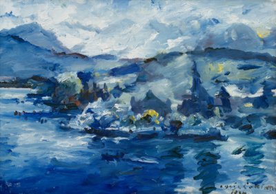 Vierwaldstättersjön på eftermiddagen av Lovis Corinth