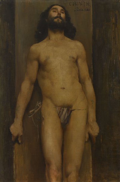 Manlig nakenstudie av Lovis Corinth