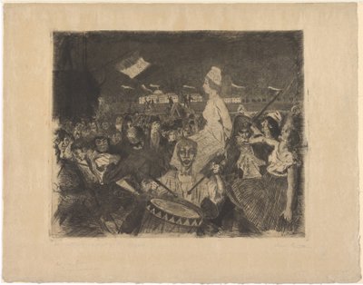Marie Antoinette på väg till schavotten av Lovis Corinth