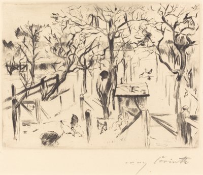 Fruktträdgård i höstens fruktträdgård på hösten 1912. av Lovis Corinth