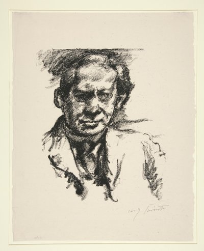 Porträtt av Arno Holz av Lovis Corinth