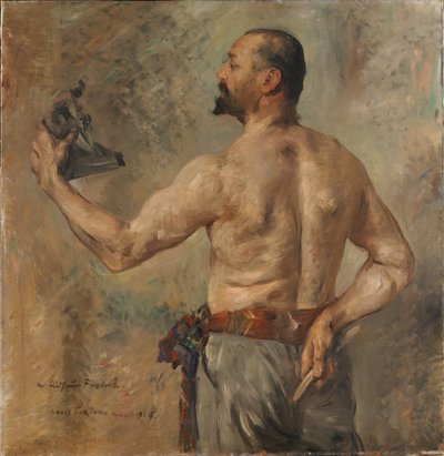 Porträtt av skulptören Friedrich av Lovis Corinth