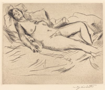 sovande kvinna av Lovis Corinth