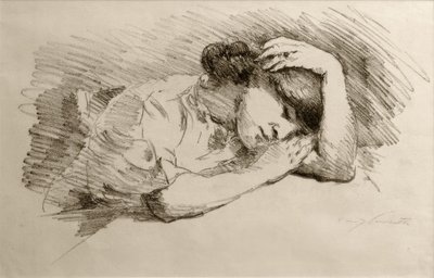 Sovande av Lovis Corinth