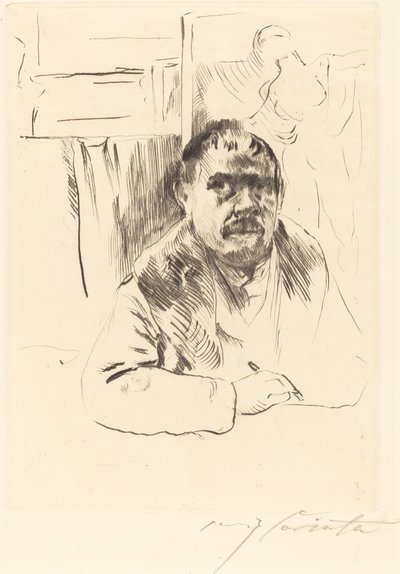 Självporträtt i pälsrock, 1913. av Lovis Corinth