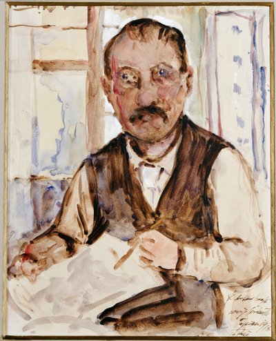 Självporträtt, 1918 av Lovis Corinth