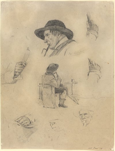 Skissblad, 1877. av Lovis Corinth
