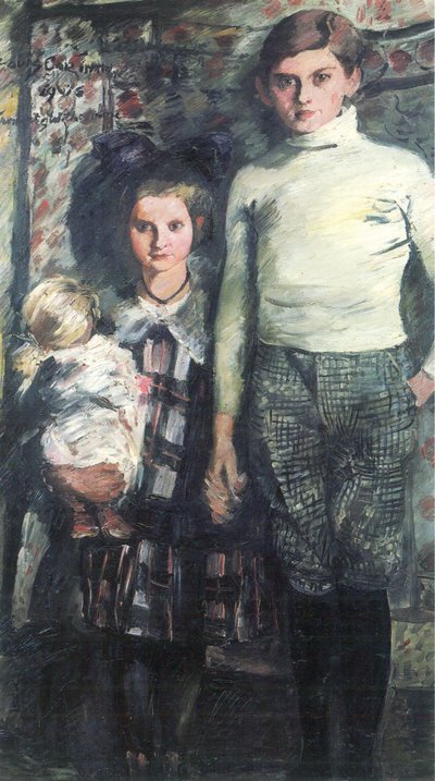 Thomas och Wilhelmine - konstnärens barn av Lovis Corinth