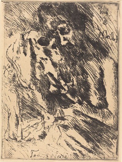 Tod und Weib Death and the Woman, 1921 publicerad 1922. av Lovis Corinth