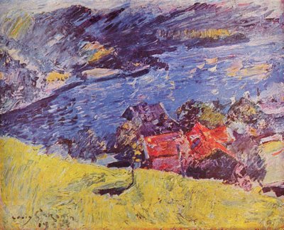 Walchensee, gul äng av Lovis Corinth