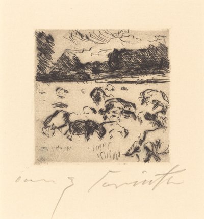 Betande får av Lovis Corinth