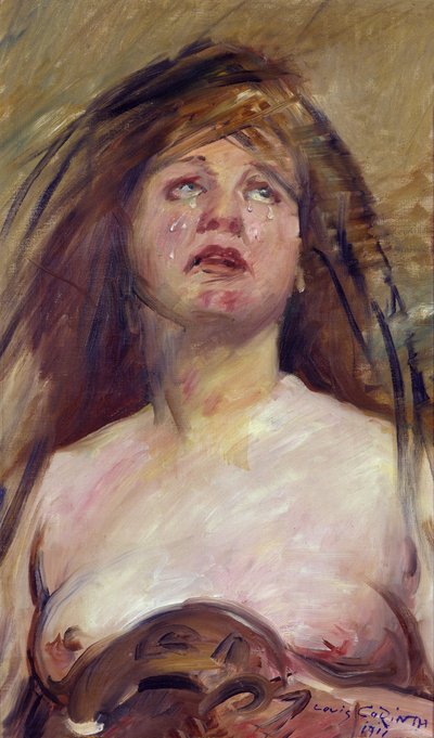 Gråtande Magdalena av Lovis Corinth