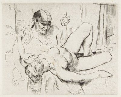 Vit nakenstudie (Profetia) av Lovis Corinth