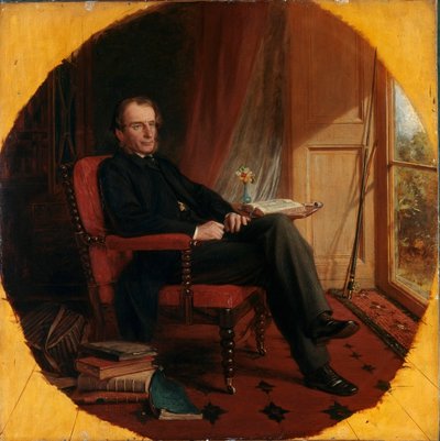 Porträtt av den engelske författaren Charles Kingsley (1819-1875) Målning av Lowes Cato Dickinson (1819-1908) 1862 London, National Portrait Gallery av Lowes Cato Dickinson