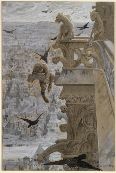 Notre Dame de Paris, ca. 1881. av Luc Olivier Merson
