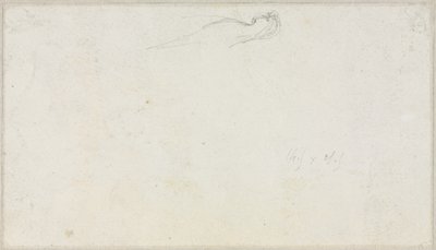 Skiss av en sfinx [] verso, ca. 1879-80. av Luc Olivier Merson