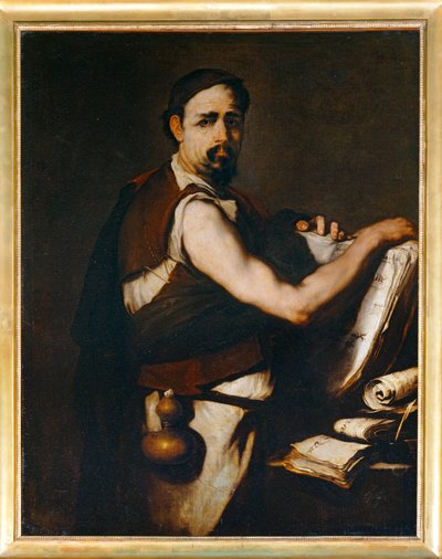 Filosof med en plunta i bältet... av Luca (circle of) Giordano