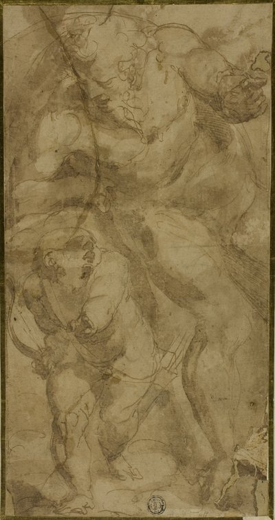 Mars och Amor av Luca Cambiaso