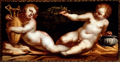 Putti (målning) av Luca Cambiaso