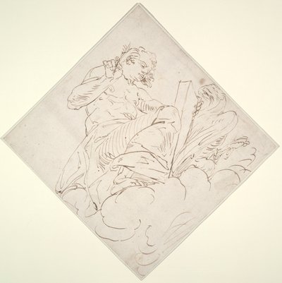 Sankt Johannes evangelisten av Luca Cambiaso