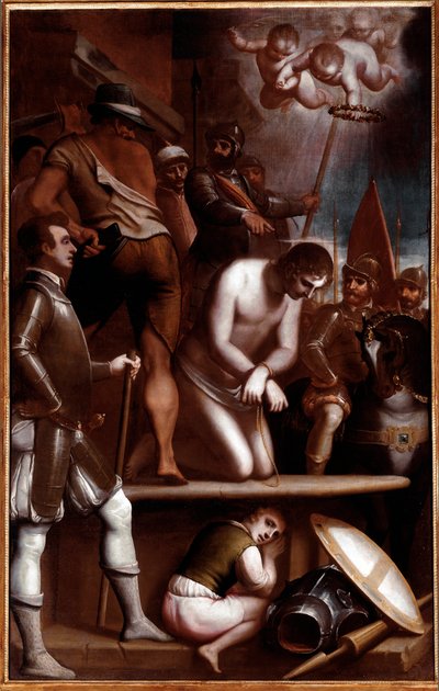 Avsättningen av Saint George (målning av Luca Cambiaso