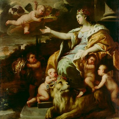 Allegory of Magnanimity, c.1670 (olja på duk) av Luca Giordano