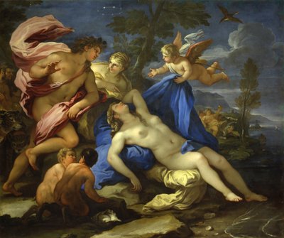 Ariadne övergiven av Theseus på Naxos, ca 1675-1680. av Luca Giordano