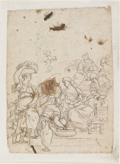 Jungfru Marias födelse av Luca Giordano