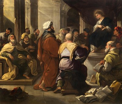 Kristus bland läkarna, ca 1665. av Luca Giordano
